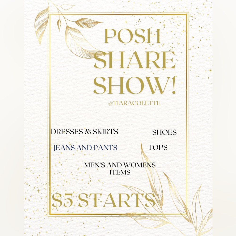 Posher Tiara is going LIVE POSH SHOW